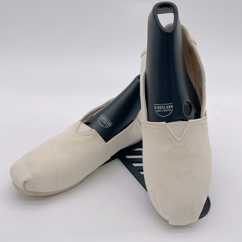 Toms Women's Classics Natural Cream Solid Canvas Slip-on Flats Shoes Size 6